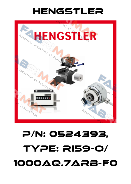 p/n: 0524393, Type: RI59-O/ 1000AQ.7ARB-F0 Hengstler