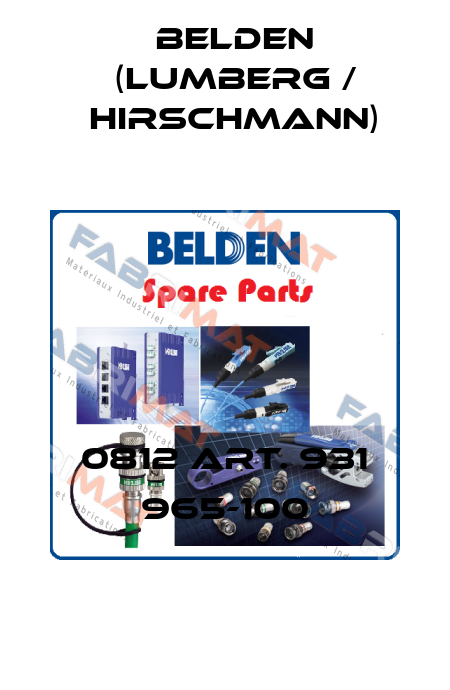0812 Art. 931 965-100 Belden (Lumberg / Hirschmann)