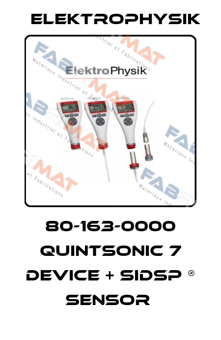 80-163-0000 QUINTSONIC 7 DEVICE + SIDSP ® SENSOR  ElektroPhysik