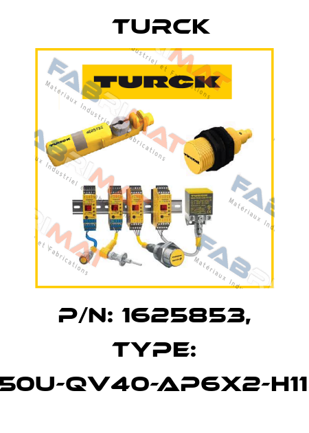 p/n: 1625853, Type: NI50U-QV40-AP6X2-H1141 Turck