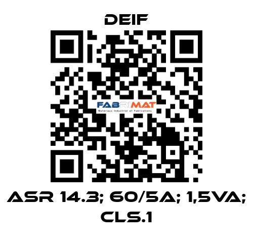 ASR 14.3; 60/5A; 1,5VA; CLS.1 Deif