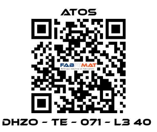 DHZO – TE – 071 – L3 40  Atos