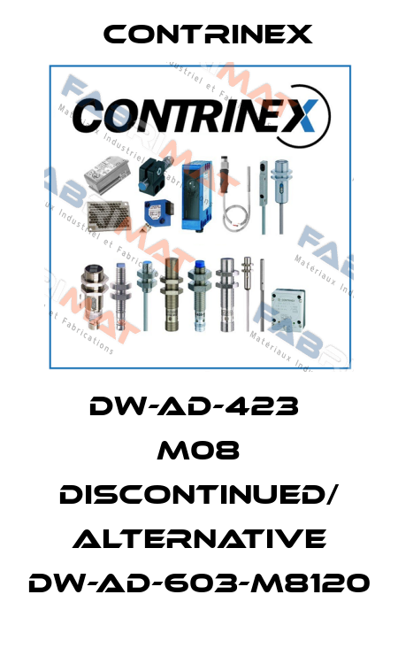 DW-AD-423  M08 DISCONTINUED/ ALTERNATIVE DW-AD-603-M8120 Contrinex