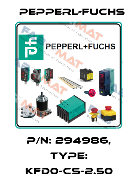 p/n: 294986, Type: KFD0-CS-2.50 Pepperl-Fuchs