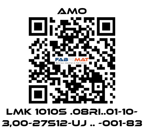 LMK 1010S .08RI..01-10- 3,00-27S12-UJ .. -001-83 Amo