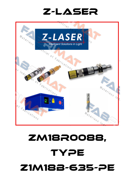ZM18R0088, type Z1M18B-635-pe Z-LASER