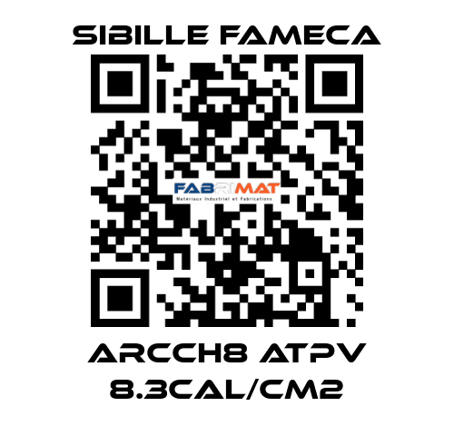 ARCCH8 ATPV 8.3CAL/CM2 Sibille Fameca