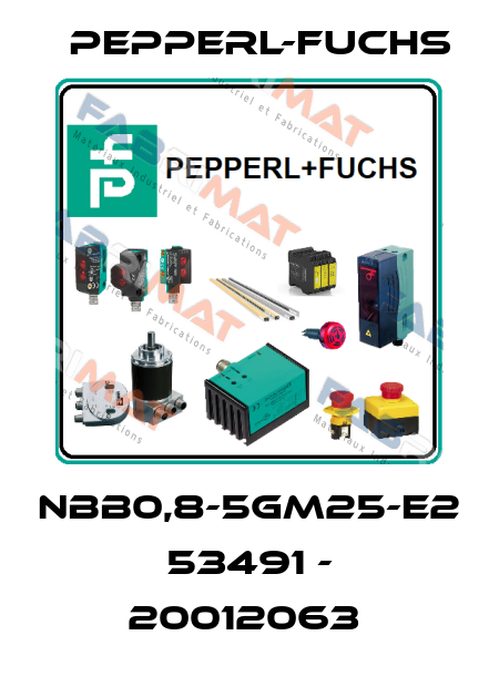 NBB0,8-5GM25-E2 53491 - 20012063  Pepperl-Fuchs