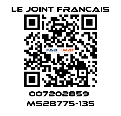 007202859  MS28775-135 LE JOINT FRANCAIS