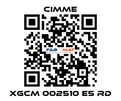 XGCM 002510 E5 RD Cimme