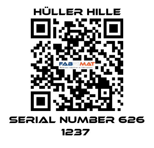 SERIAL NUMBER 626 1237  Hüller Hille