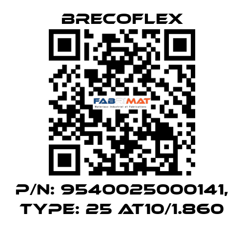 P/N: 9540025000141, Type: 25 AT10/1.860 Brecoflex