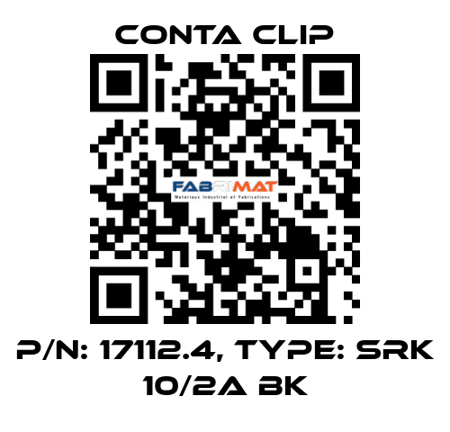 P/N: 17112.4, Type: SRK 10/2A BK Conta Clip