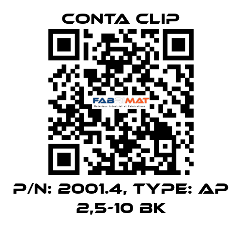 P/N: 2001.4, Type: AP 2,5-10 BK Conta Clip