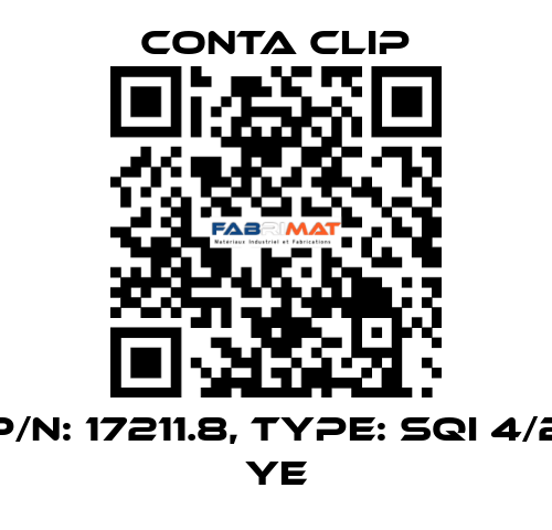 P/N: 17211.8, Type: SQI 4/2 YE Conta Clip