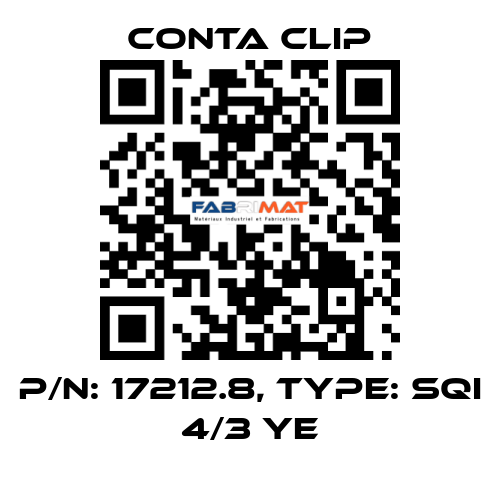 P/N: 17212.8, Type: SQI 4/3 YE Conta Clip