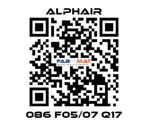 086 F05/07 Q17 Alphair