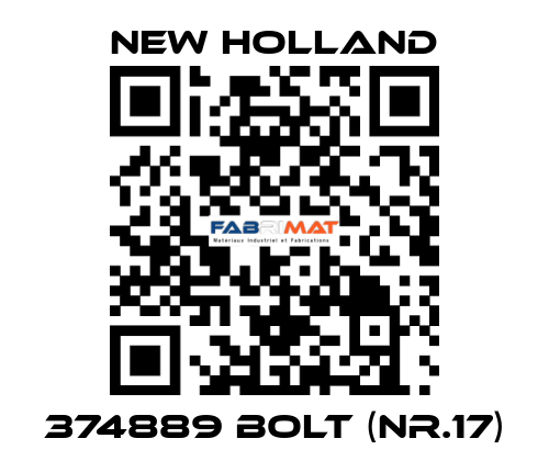 374889 bolt (Nr.17) new holland