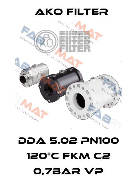 DDA 5.02 PN100 120°C FKM C2 0,7BAR VP Ako Filter