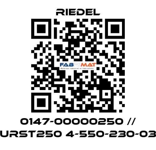 0147-00000250 // URST250 4-550-230-03 Riedel