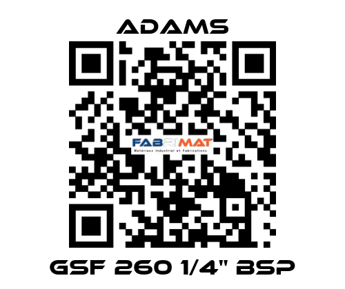 GSF 260 1/4" BSP ADAMS