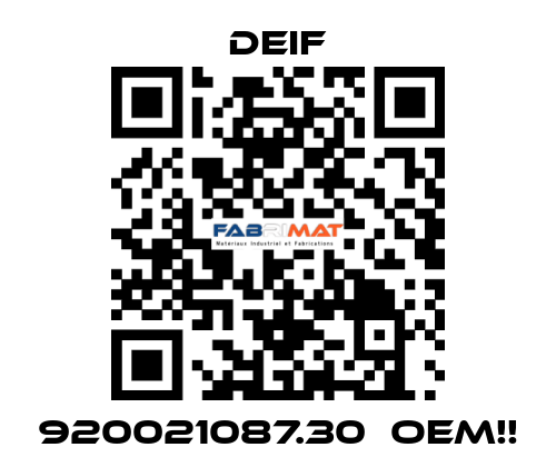 920021087.30  OEM!! Deif