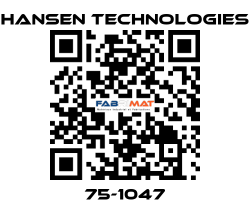 75-1047 HANSEN TECHNOLOGIES