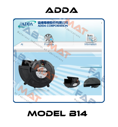 Model B14  Adda