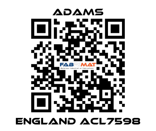 ENGLAND ACL7598 ADAMS