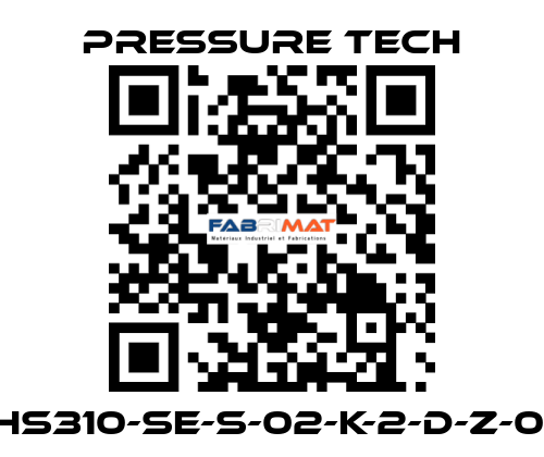 XHS310-SE-S-02-K-2-D-Z-015 Pressure Tech