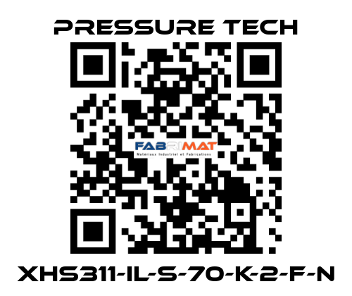 XHS311-IL-S-70-K-2-F-N Pressure Tech