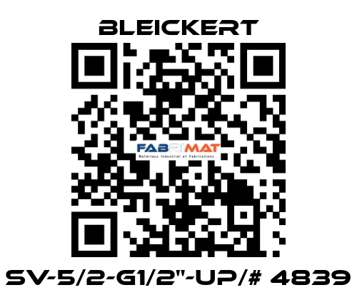 SV-5/2-G1/2"-UP/# 4839 Bleickert