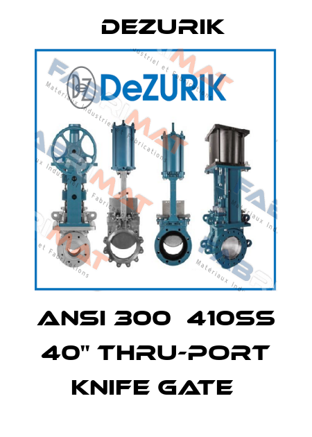 ANSI 300  410SS  40" Thru-Port Knife Gate  DeZurik