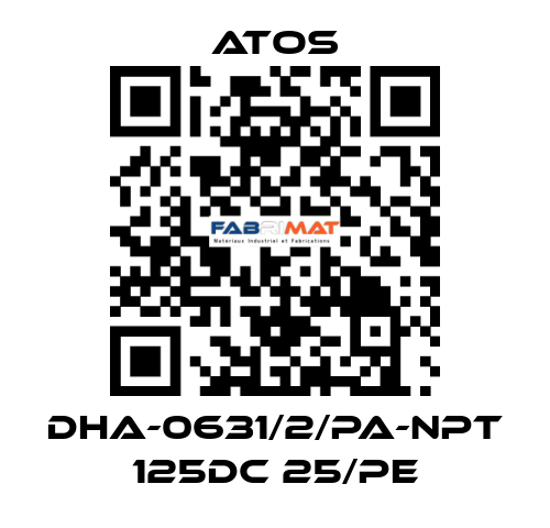 DHA-0631/2/PA-NPT 125DC 25/PE Atos