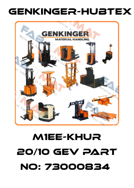 m1EE-KHUR 20/10 GEV Part No: 73000834  Genkinger-HUBTEX