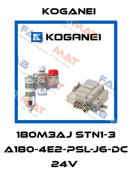 180M3AJ STN1-3 A180-4E2-PSL-J6-DC 24V  Koganei