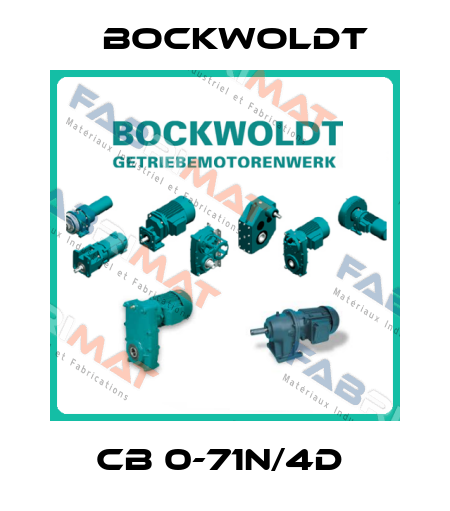 CB 0-71N/4D  Bockwoldt
