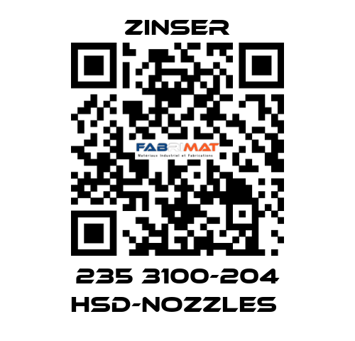 235 3100-204 HSD-nozzles  Zinser