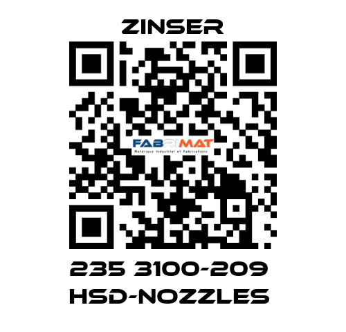 235 3100-209  HSD-nozzles  Zinser