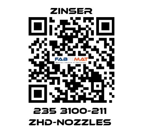 235 3100-211  ZHD-nozzles  Zinser