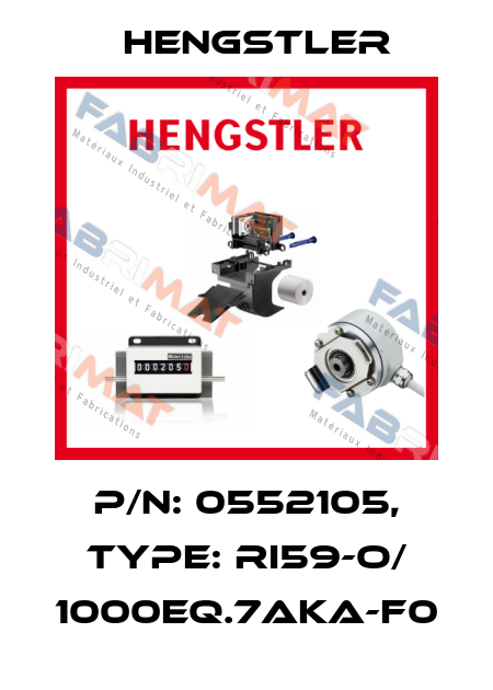 p/n: 0552105, Type: RI59-O/ 1000EQ.7AKA-F0 Hengstler