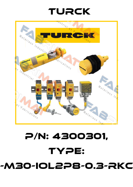 p/n: 4300301, Type: NICS-M30-IOL2P8-0.3-RKC4.4T Turck