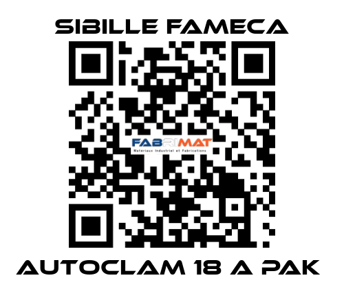 Autoclam 18 A PAK  Sibille Fameca