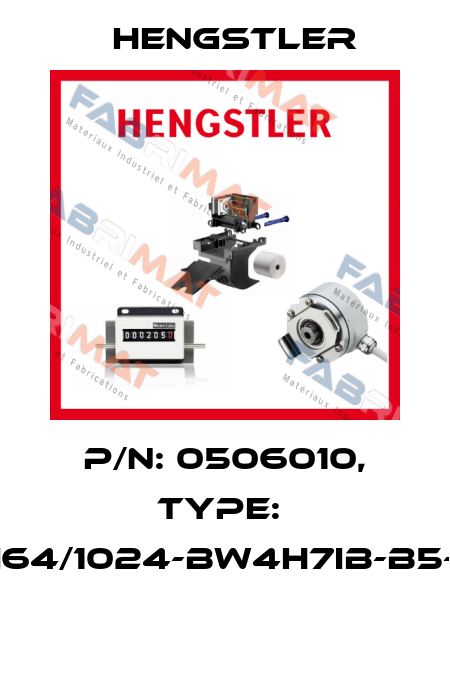 P/N: 0506010, Type:  RI64/1024-BW4H7IB-B5-O  Hengstler