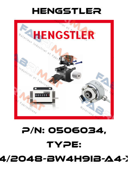 p/n: 0506034, Type: RI64/2048-BW4H9IB-A4-X09 Hengstler