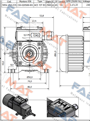 P/N: 150-020508-001 Munters