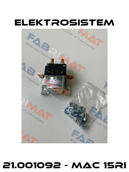 21.001092 - MAC 15RI Elektrosistem