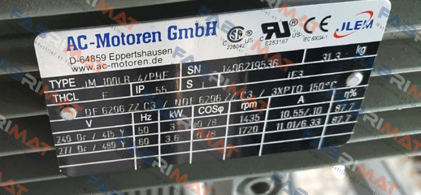 FCA 100 LB-4/ PHE AC Motoren