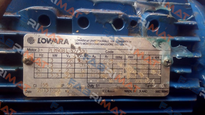 PLM90B14S2/33 IE3 Lowara