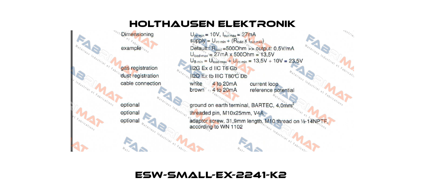 ESW-small-Ex-2241-K2  HOLTHAUSEN ELEKTRONIK